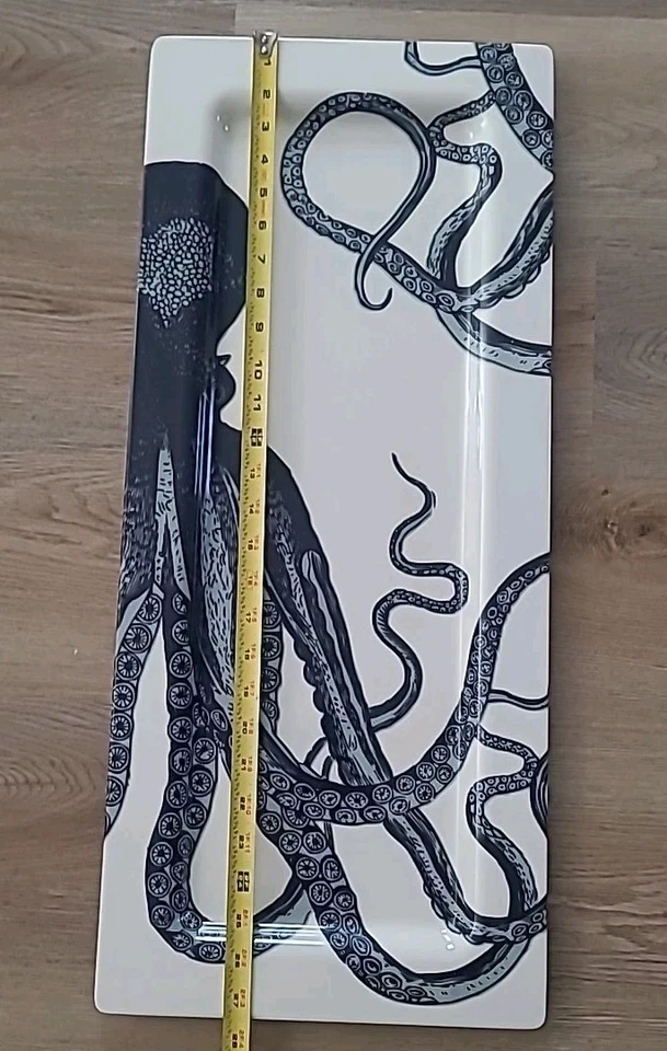 Thomas Paul Scrimshaw Octopus Oversized Centerpiece Tray 11.75" X 27.5"(B1-CL) - Image 2 of 4