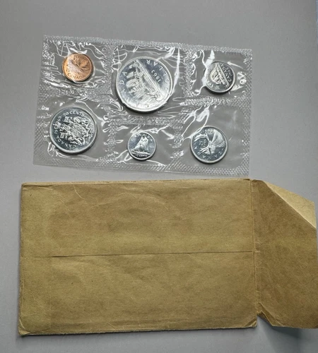 1963 Canadian Proof-Like 6-Coin Set 80% Silver 1.1 Troy oz