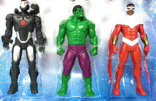 Marvel Avengers 8 Pack Action Figures Iron Man Hulk Black Panther Hero Spider - Picture 5 of 5