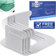 Bed Sheet Holder Straps Hold The Sheets in Place Enhanced Clips Easy Install
