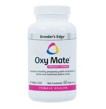 Breeder's Edge Oxy Mate- Prenatal Supplement- for Small Dogs  Cats- 60ct Sof...