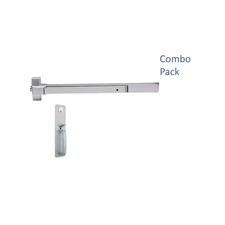 EDTBAR Series Aluminum Grade 1 Commercial 36 In. Rim Touch Bar Exit Device plus