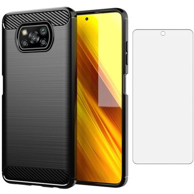 Asuwish Compatible with Xiaomi Poco X3 Pro/PocoX3 NFC/Poco Case and Black 