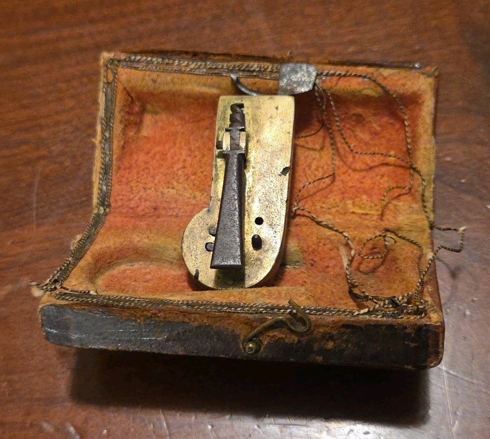 Antique Fleam Medical Bleeder Barber Surgeon Doctor Instrument & Fitted Case
