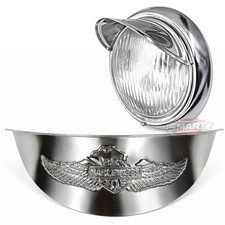 Honda C70 C50 C90 C65 Headlamp Cap Chrome Stainless Headlight Visor Cover