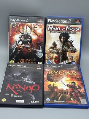 4x PS2 Spiele Konvolut Onimusha Rygar Kengo Prince of Persia PAL CIB