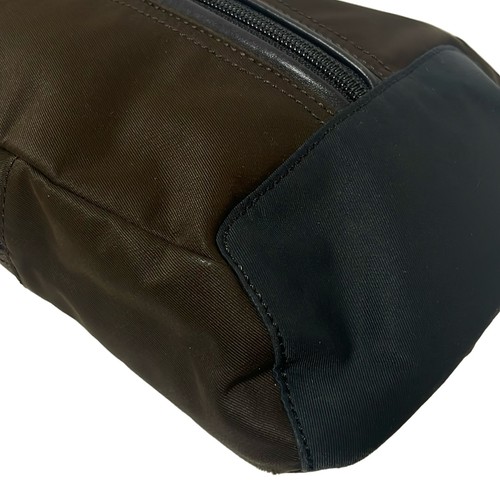 Coach Varik Nylon Sling Pack One Shoulder Bag Dark Brown/Black Leather - Picture 5 of 9