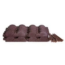 VALLEY VIEW Edging 12"L Pieces Dark Brown Rubber Nails Included 20 ft. Total