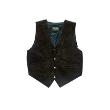 Scully Genuine Suede Western Vest Medium Dark Brown Cowboy