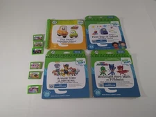 LeapFrog Books Lot Of 4 Books and 6 Games with Hello Kitty Carrying Case