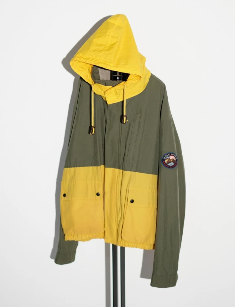 Vintage 90s POLO SPORT Hooded Cotton Jacket Size XL Men's image 1