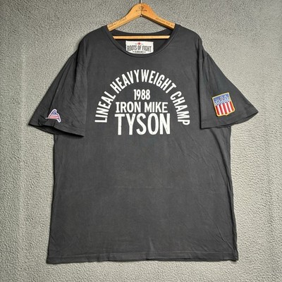Roots of Fight Mike Tyson 1988 Heavyweight Champ T-Shirt USA Made Men s 3XL XXXL