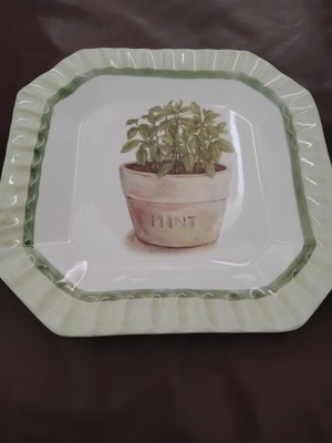 Ceramica Due Torri Octagon Plate 8  Made in Italy Mint  Exc Condition 