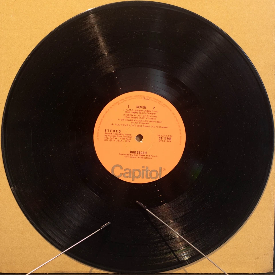 BOB SEGER - SEVEN - Vinyl LP - Capitol Records - 1978 - VG FREE POSTAGE (2963) - Image 3 of 4