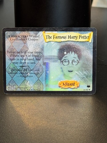 Harry Potter The Famous Harry Potter Wizard Character Card 26/80 NPC Rare TCG - Picture 3 of 12