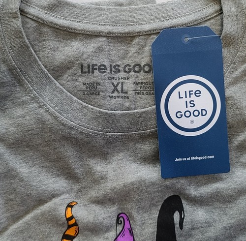 Life Is Good LS Shirt Crusher Tee Gnomes HAPPY FALL YALL Chest47in Womens XL - Picture 4 of 7