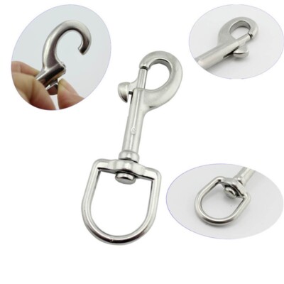 Steel Swivel Eye Bolt Snap Hook Pet Chain Outdoor Marine Camping Hiking Hardware