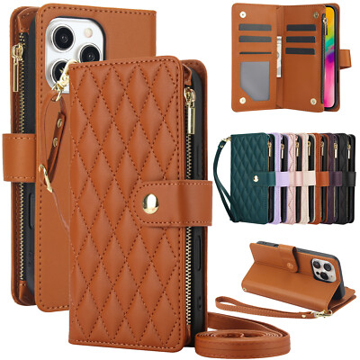 Brieftasche Fall Magnetische Karte Lederhülle für iPhone 17 16 Pro 15 14 13 12