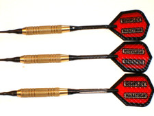 Soft Tip Darts Used, 18 Gram Brass with New Aluminum Shafts and Flights 2831