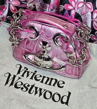  Authentic Vivienne Westwood ✨yasmine Archive Orb Pink T-rex Handbag Purse Nwt