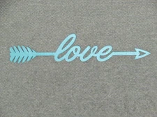 LOVE Arrow Wood Wall Sign Home Decor 