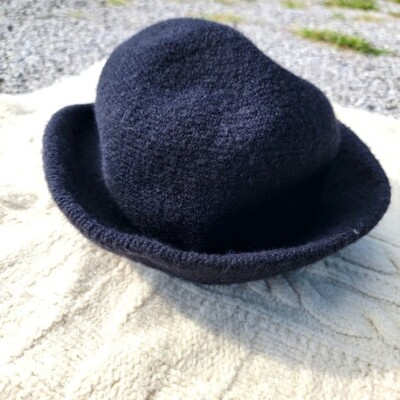 J. Crew Wool Bowler & Hat Box Vintage J. Crew Fitted Baseball Cap Multicolor Boiled Wool  main image 3