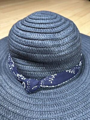 Lauren Ralph Lauren Sun Hat Blue One Size 100% Paper Straw  display picture 1