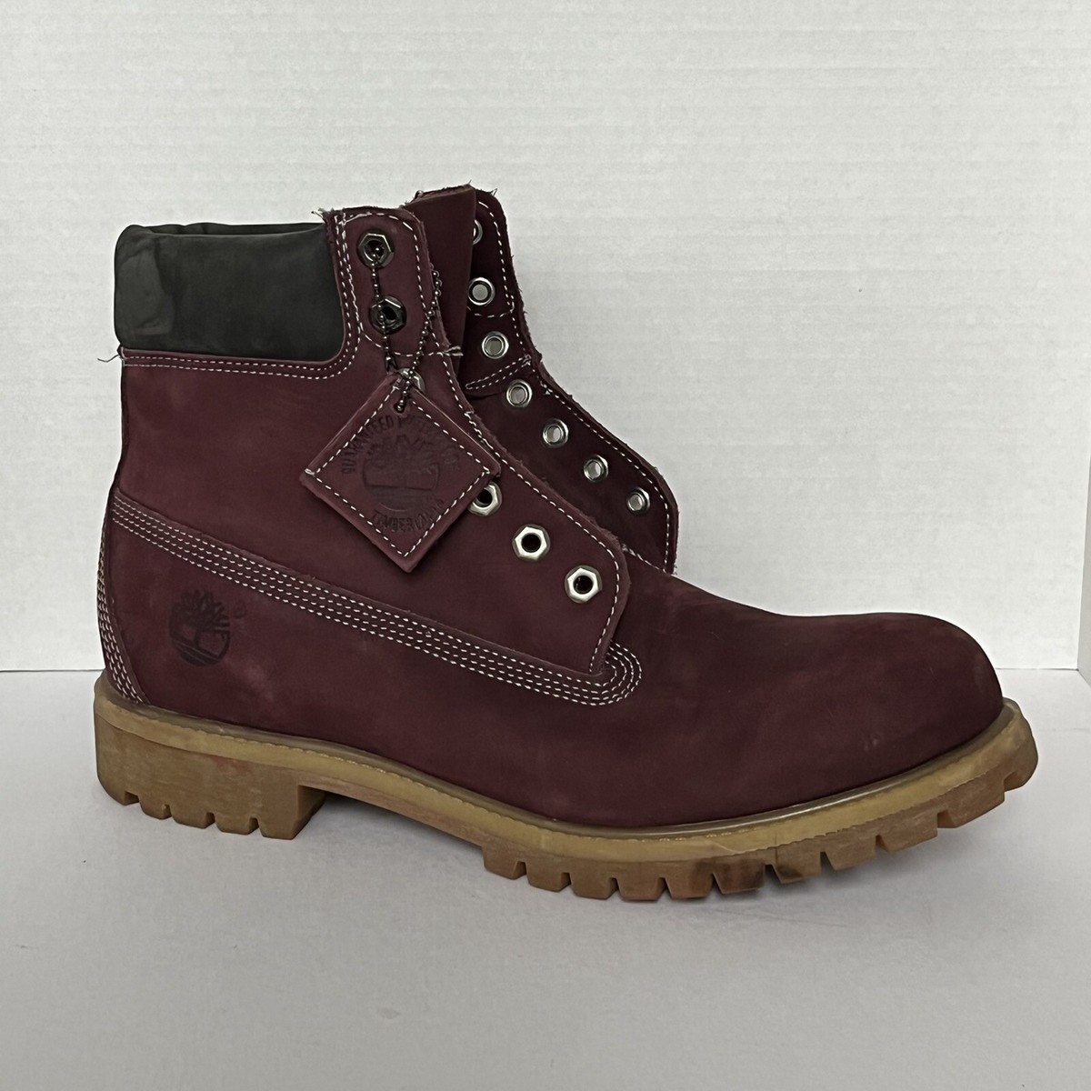 Maroon Red Timberlands Timberland Men's Boots Burgundy/Red US