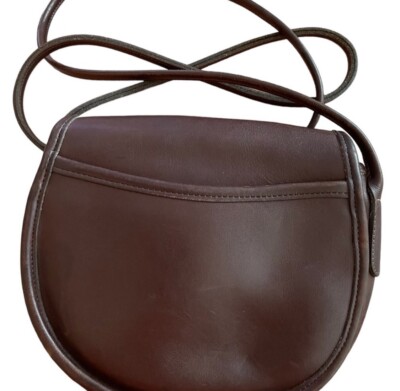 Vintage COACH #9923 Casey Bag Brown Leather Crossbody Handbag