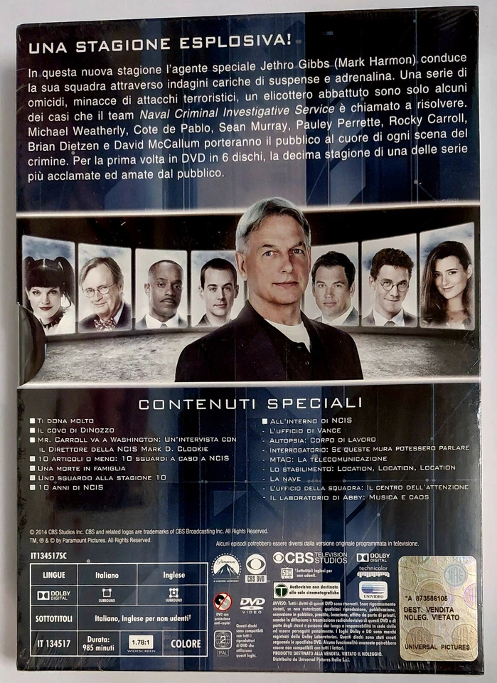 NCIS - NAVY CIS: Season 10, La Decima Stagione [6 DVDs, 2014] NEW & sealed! - Bild 3 von 4