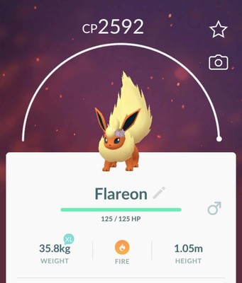 Pokemon Go Flower Crown Flareon Trade Ebay