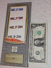 Vintage Men's Fine Cotton Handkerchiefs in orig box my40lotnumber