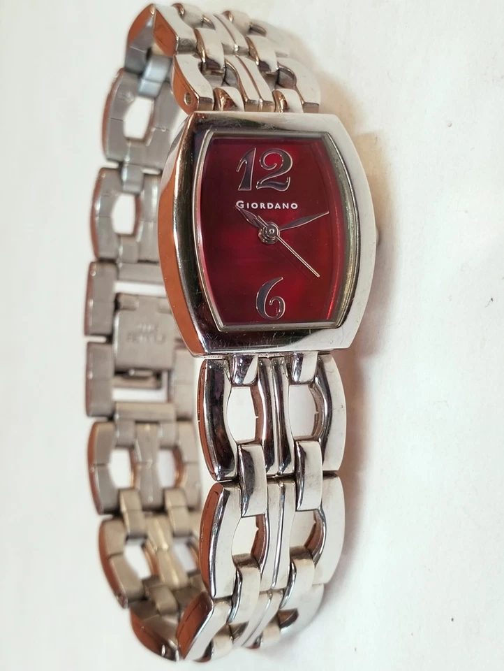 GIORDANO CUARZO ESFERA ROJA 2219 JAPÓN MUJER COMO NUEVO COMPLETO FUNCIONANDO TODO ORG. De colección. Foto 4 de 4