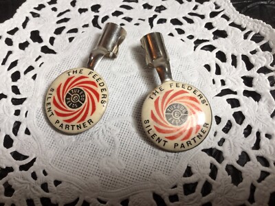 VTG PAIR OF TUXEDO FEEDS~THE FEEDERS SILENT PARTNER~PENCIL TOPPER CELLULOID #2