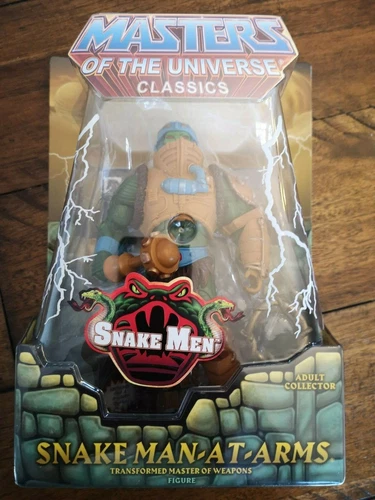 Rare Mint MOTU Classics SNAKE Man-At-Arms With Original Mailer MOSC 