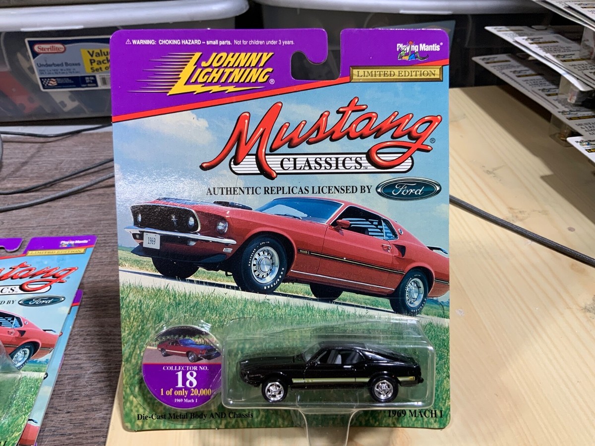 Johnny Lightning MUSTANG CLASSICS 1969 MACH I BLACK 18 | eBay