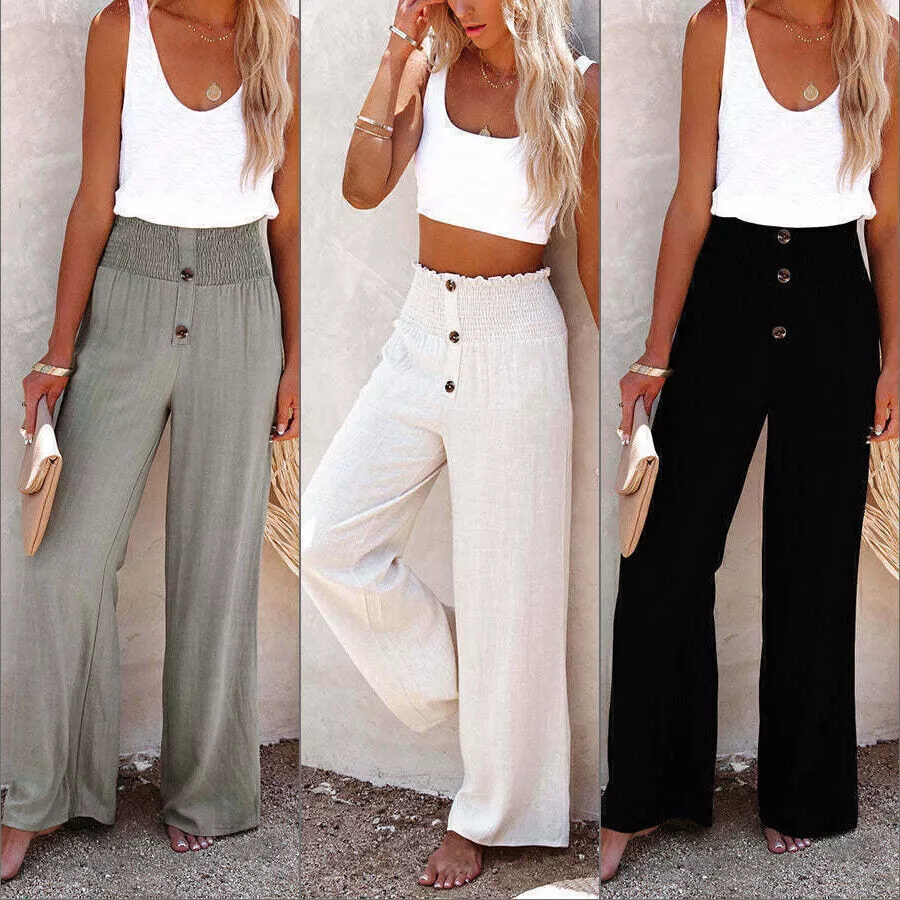 Oversized Thick Cotton Pants Wide Leg Winter Elastic Band Long Culottes For  Women - Yahoo Shopping