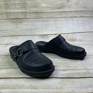 Clarks Collection Soft Cushion Womenâs Black Wedge Mules 24610 Size 7 Medium | eBay