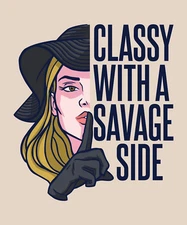 Classy Woman Sticker Decal