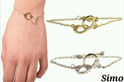 Gilieyer Bracciale Manette, Braccialetto/Caviglia In Acciaio Inox - Foto 6