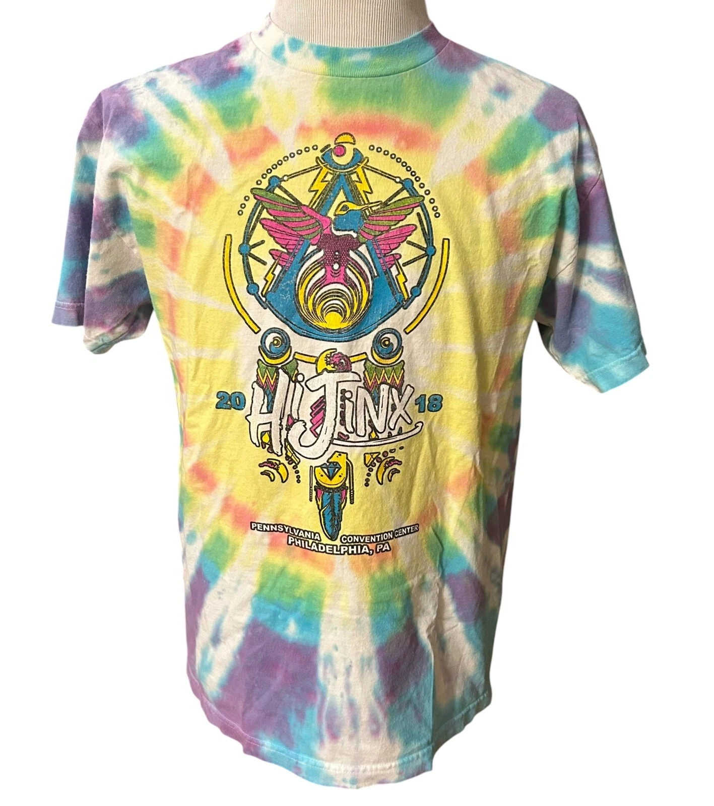 Hi Jinx T-Shirt Music Festival 2018 Philadelphia Odesza Bassnectar Griz Tie Dye