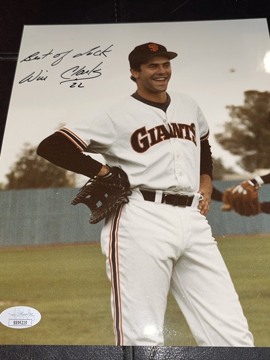 Will Clark Autographed Signed 8x10 Photo San Francisco Giants JSA