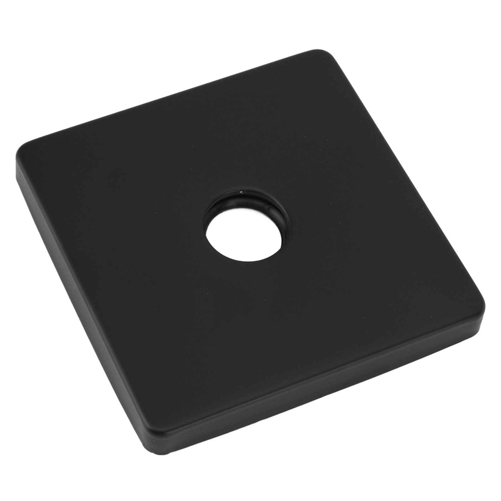 (Black)Shower Arm Escutcheon Plate Extra Large 3.5 Inch Square Shower