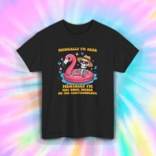 Funny Chattahoochee Shirt Skeleton Flamingo Pool Float Tee S-5XL