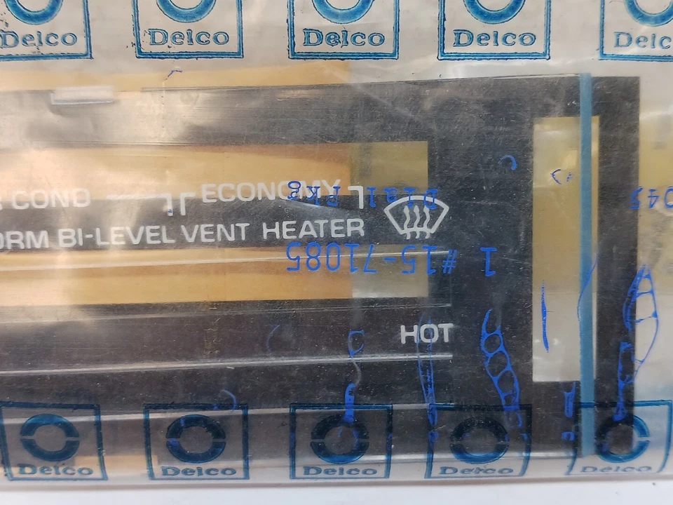 New OEM GM AC Delco Dial Face Plate 1225045 1980-82 Pontiac Phoenix (157.5) - Image 2 of 4