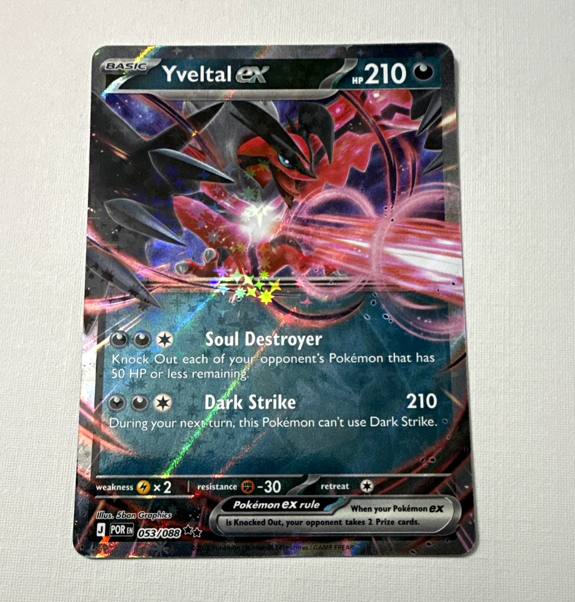 Yveltal Ex 053/088 Me03: Perfect Order for sale | eBay