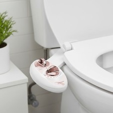 Adjustable Water Pressure Bidet Attachment with Self-Cleaning Nozzle - Rose Gold