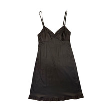 Vanity Fair Women's Full Slip Black Size 34 100 Nylon Adjustable Straps