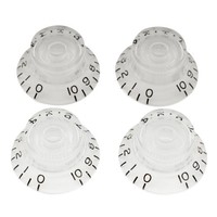 Musiclily Pro 4X Transparent Left Handed Imperial Inch Guitar Knobs For Les Paul
