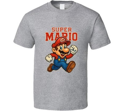 Super Mario Retro Video Game Character T Shirt